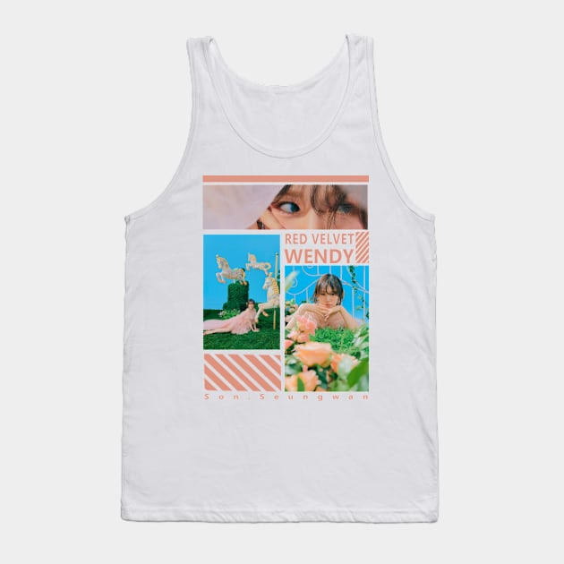 Kpop Design Wendy Red Velvet Tank Top by Design Kpop Aesthetic Store